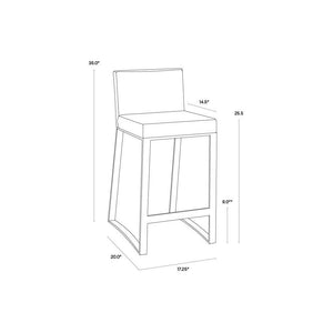 Architect Counter Stool - White