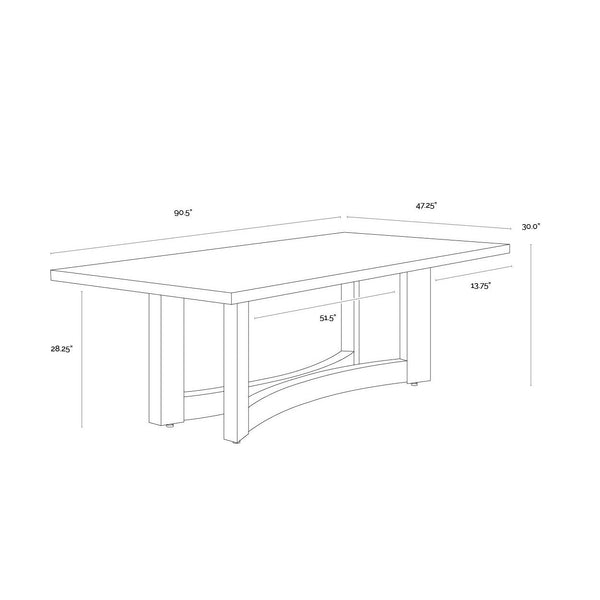 Arezza Dining Table - 90.5"