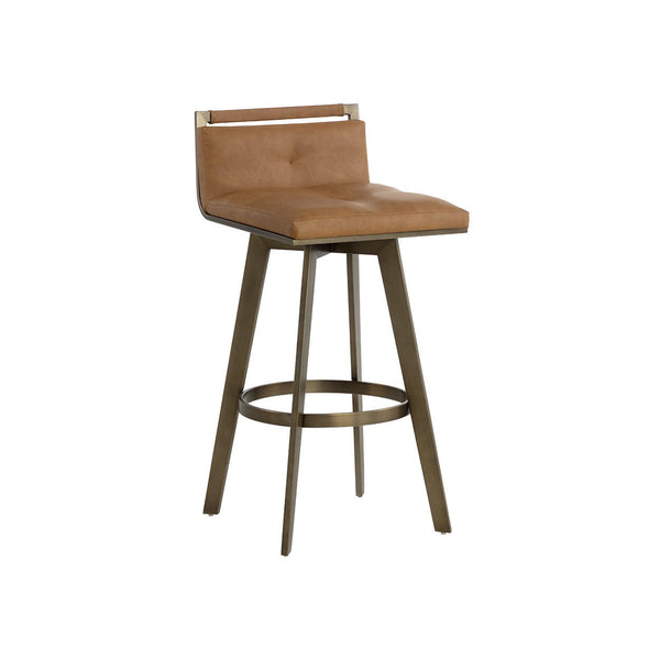 Arizona Swivel Barstool - Milliken Cognac