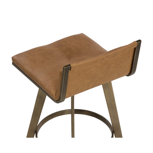 Arizona Swivel Counter Stool - Milliken Cognac