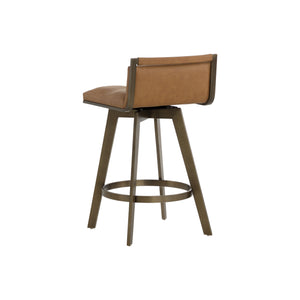 Arizona Swivel Counter Stool - Milliken Cognac