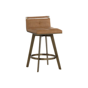 Arizona Swivel Counter Stool - Milliken Cognac