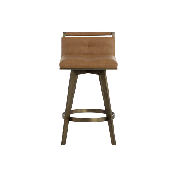 Arizona Swivel Counter Stool - Milliken Cognac