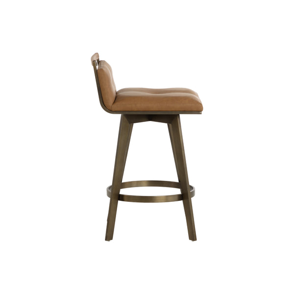 Arizona Swivel Counter Stool - Milliken Cognac