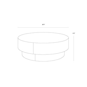 Arlo Ottoman - Milliken Cognac