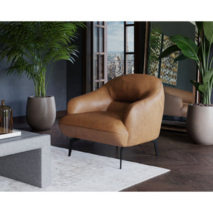 Armani Armchair - Cognac Leather