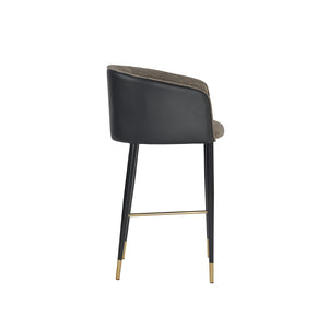 Asher Barstool - Sparrow Grey / Napa Black