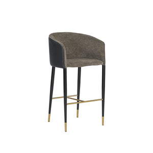 Asher Barstool - Sparrow Grey / Napa Black