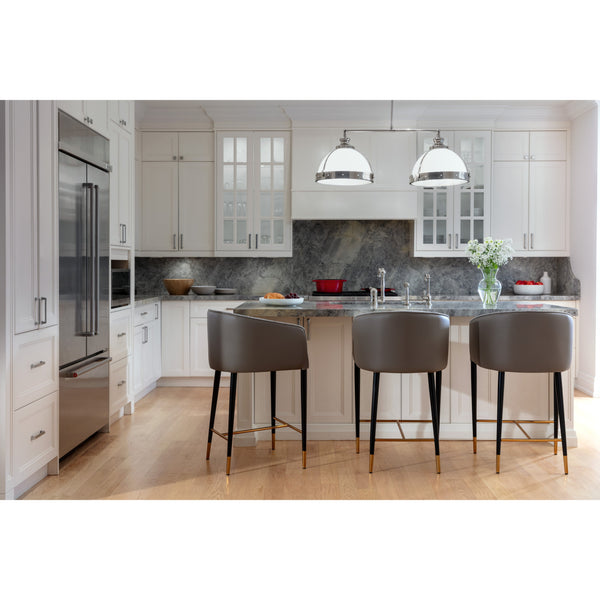 Asher Counter Stool - Flint Grey / Napa Taupe