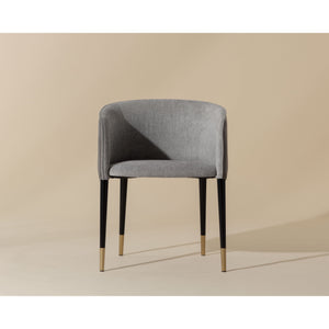 Asher Dining Armchair - Flint Grey / Napa Taupe