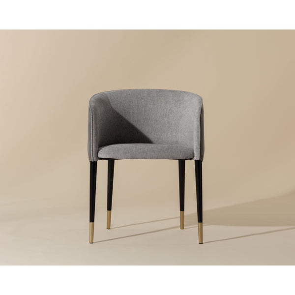 Asher Dining Armchair - Flint Grey / Napa Taupe