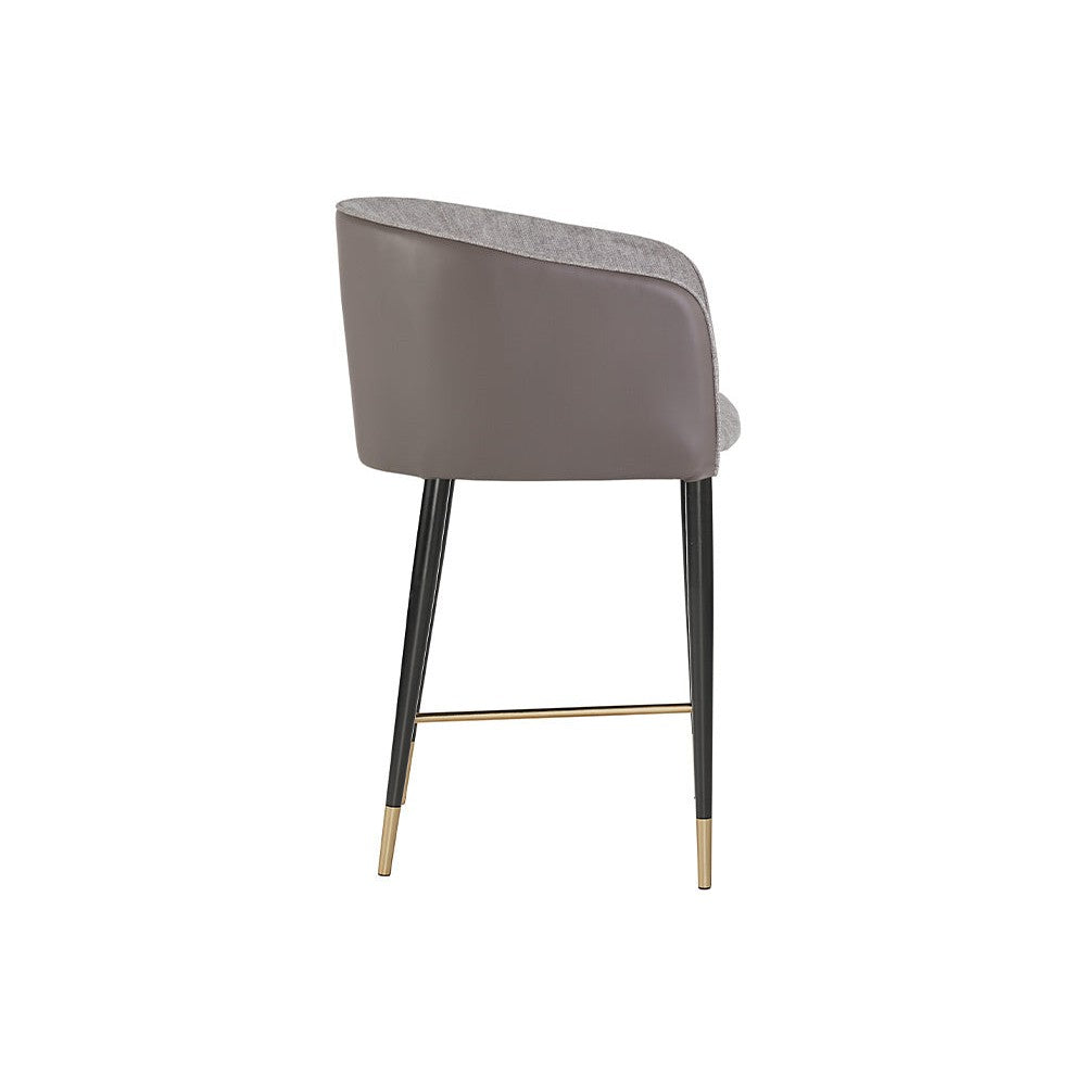 Asher Dining Armchair - Flint Grey / Napa Taupe
