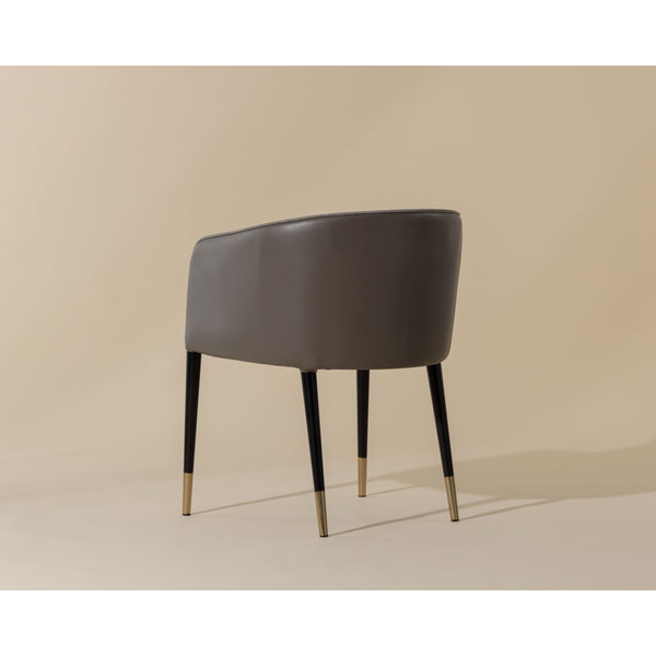 Asher Dining Armchair - Flint Grey / Napa Taupe