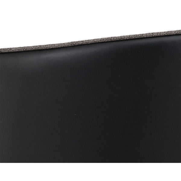 Asher Dining Armchair - Sparrow Grey / Napa Black