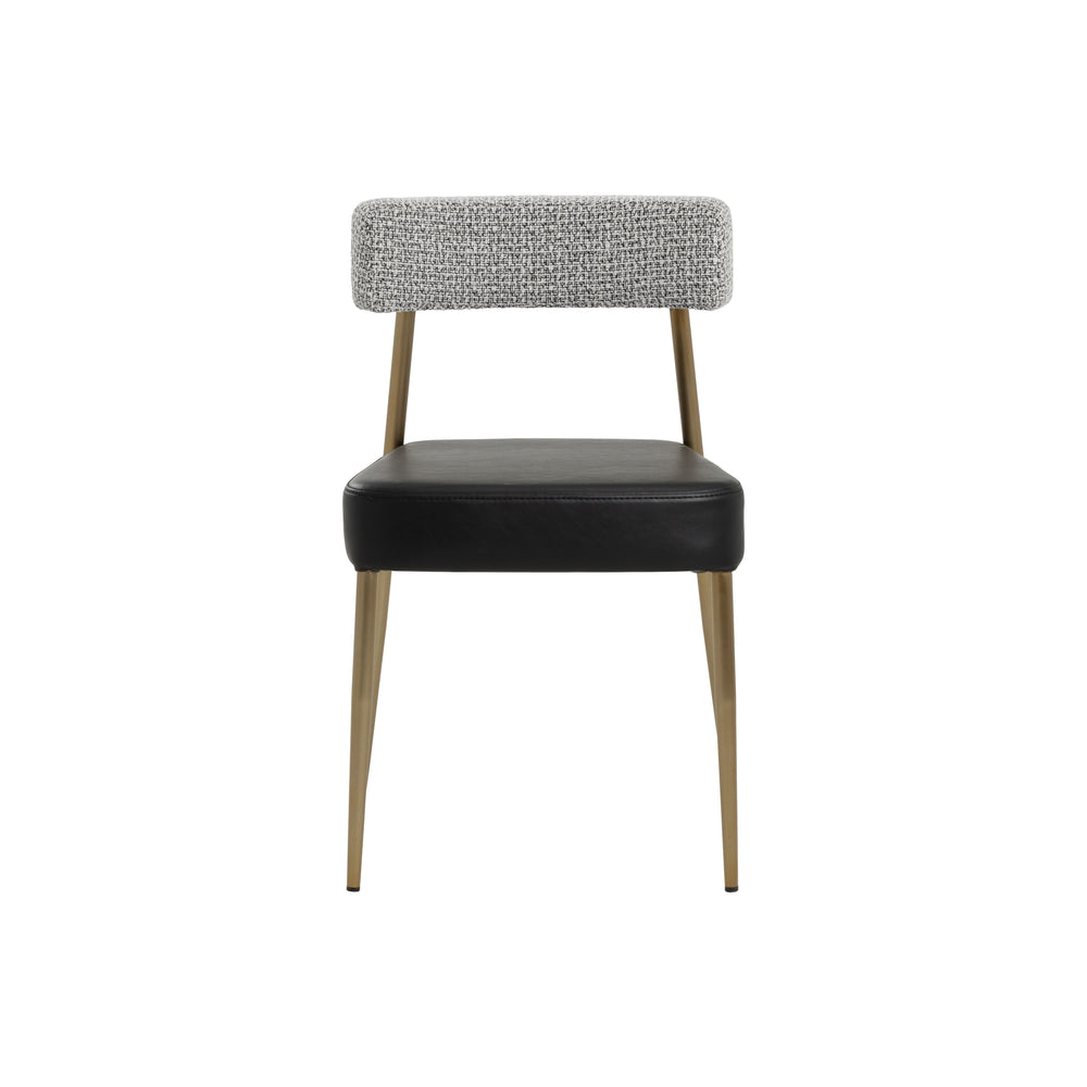 Ashwin Stackable Dining Chair - Bravo Black / Helios Check Black