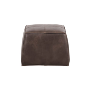 Aspen Ottoman - Havana Dark Brown