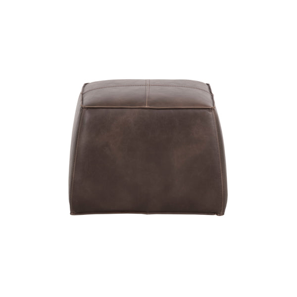 Aspen Ottoman - Havana Dark Brown