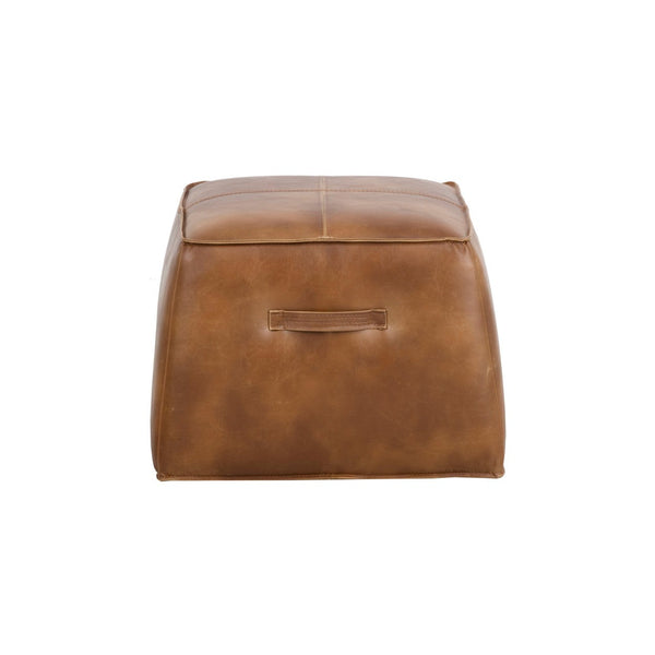 Aspen Ottoman - Tobacco Tan