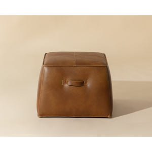Aspen Ottoman - Tobacco Tan