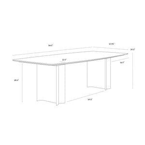 Astara Dining Table - 94.5"