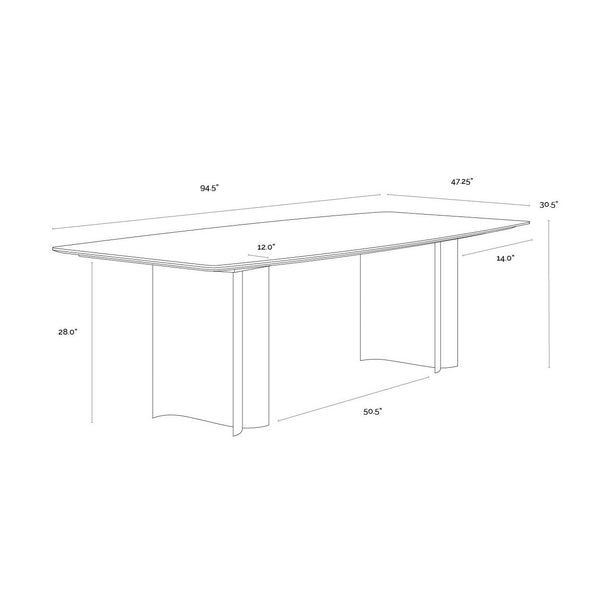 Astara Dining Table - 94.5"