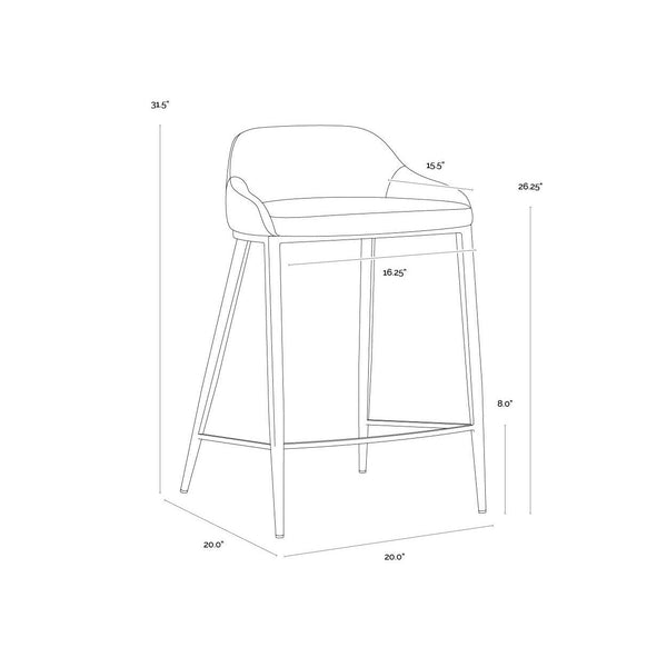 Astra Counter Stool - Nightfall Black
