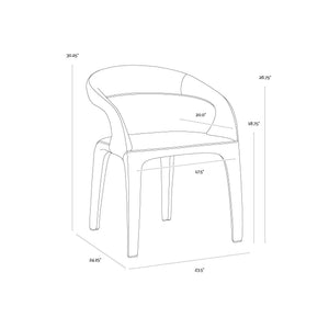 Atika Dining Armchair - Ivanhoe Pine