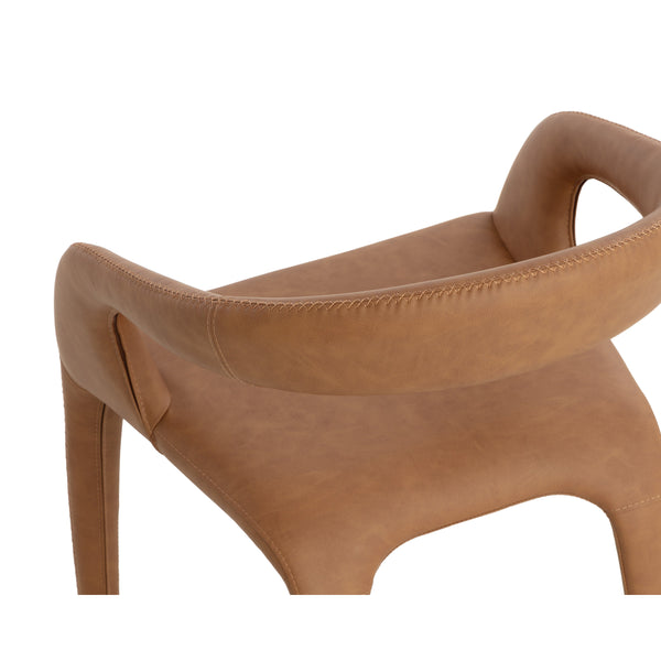 Atika Dining Armchair - Milliken Cognac