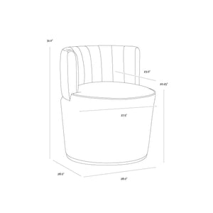 August Lounge Chair - Shadow Grey