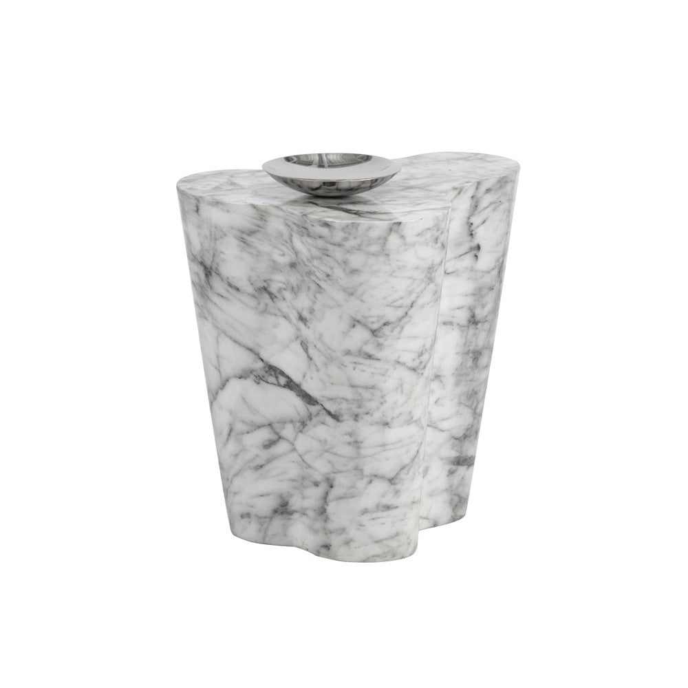 Ava Side Table Large - Marble Look
