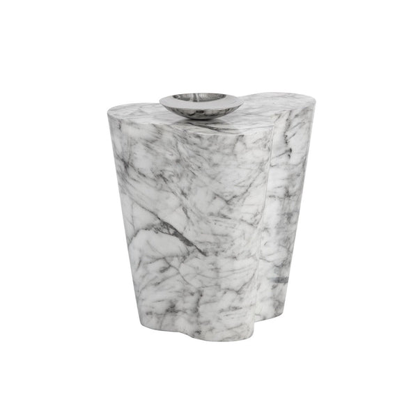 Ava Side Table Large - Marble Look