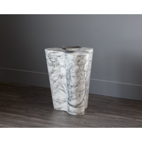 Ava Side Table Large - Marble Look