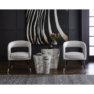 Ava Side Table Large - Marble Look