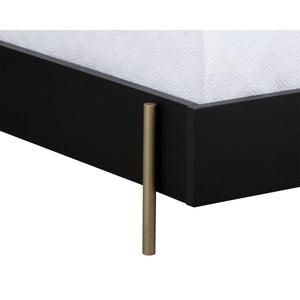 Avida Bed King - Gold - Black/Natural
