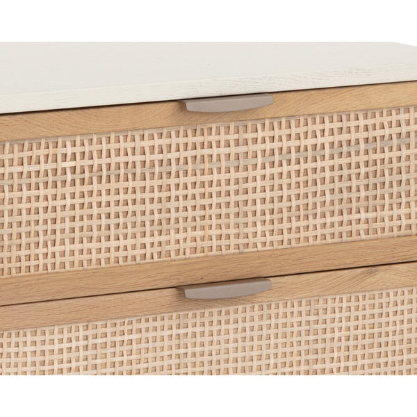 Avida Nightstand - Champagne Gold - Cream/Natural