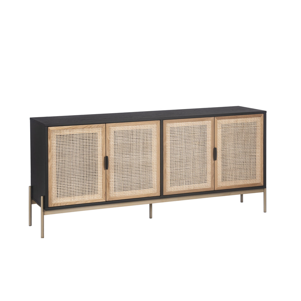 Avida Sideboard Large - Gold - Black/Natural