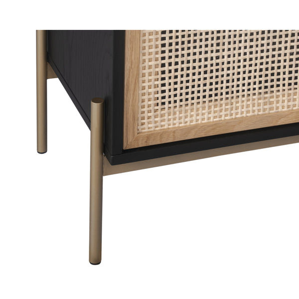 Avida Sideboard Large - Gold - Black/Natural
