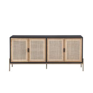 Avida Sideboard Large - Gold - Black/Natural