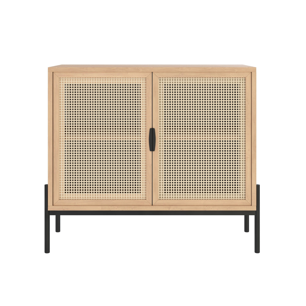 Avida Sideboard Small - Black - Rustic Oak/Natural