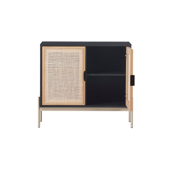 Avida Sideboard Small - Gold - Black/Natural