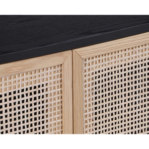 Avida Sideboard Small - Gold - Black/Natural