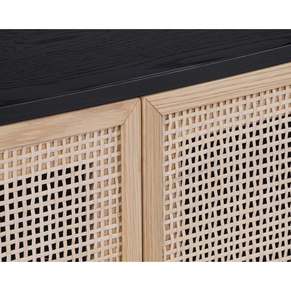 Avida Sideboard Small - Gold - Black/Natural