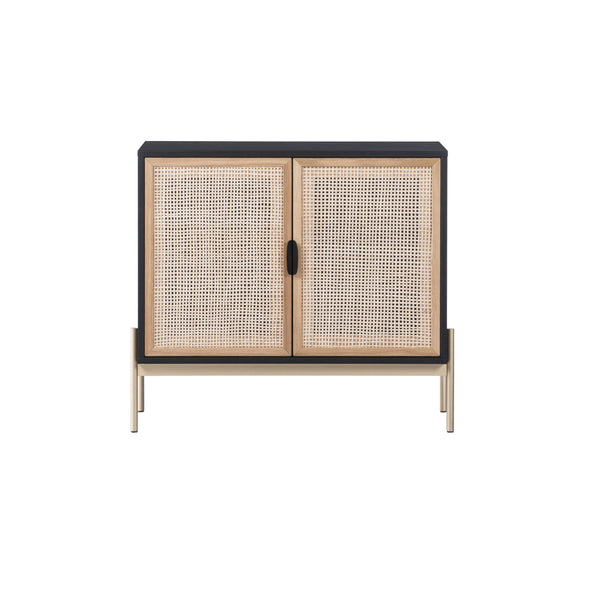 Avida Sideboard Small - Gold - Black/Natural
