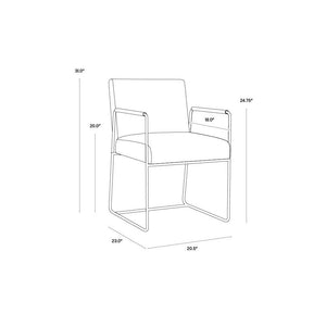 Balford Dining Armchair - Arena Navy