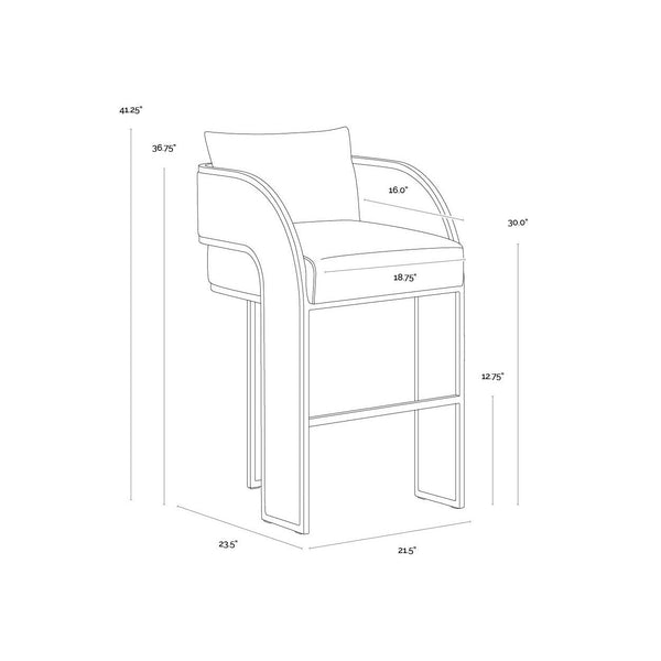 Baz Barstool - Napa Black