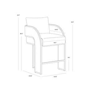 Baz Counter Stool - Napa Beige