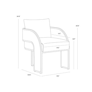 Baz Dining Armchair - Napa Beige