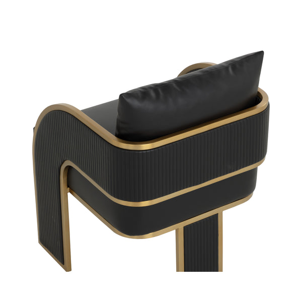 Baz Dining Armchair - Napa Black