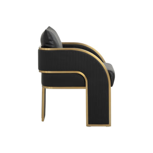 Baz Dining Armchair - Napa Black