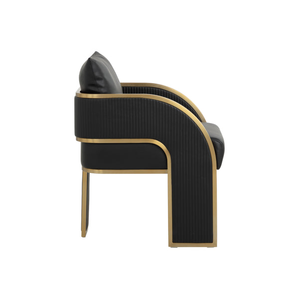 Baz Dining Armchair - Napa Black
